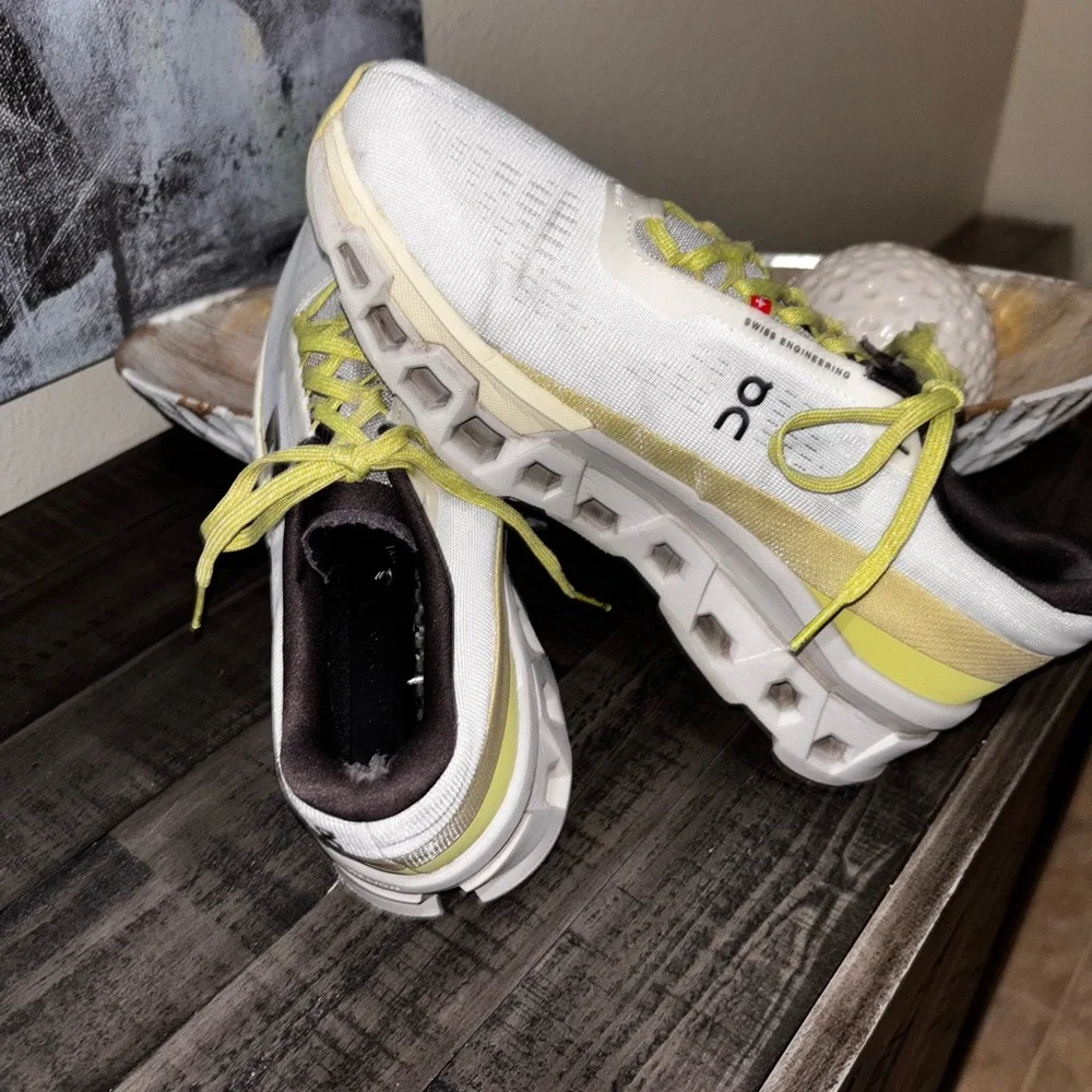 On Cloudmonster 2 running shoes in Undyed/Zest WSZ9,5 - Picture 3 of 15